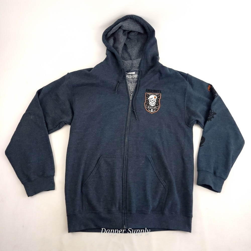 Call Of Duty Men's Zip Up Grey Size‎ Medium COD Black Opps 2018 Video Game
